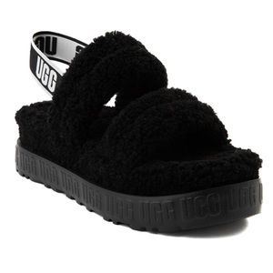 UGG® Oh Fluffita Sandal - Black
